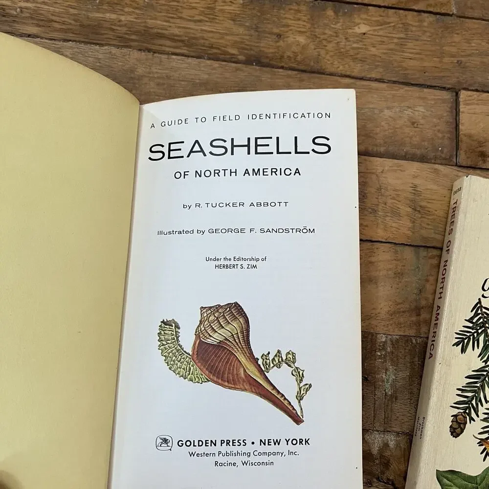 A Guide To Identification North America Seashells & Trees Set of 2 Hardcover